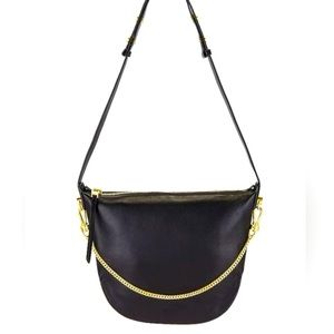 All Saints “Blake” leather / fur shoulder bag (never used!)